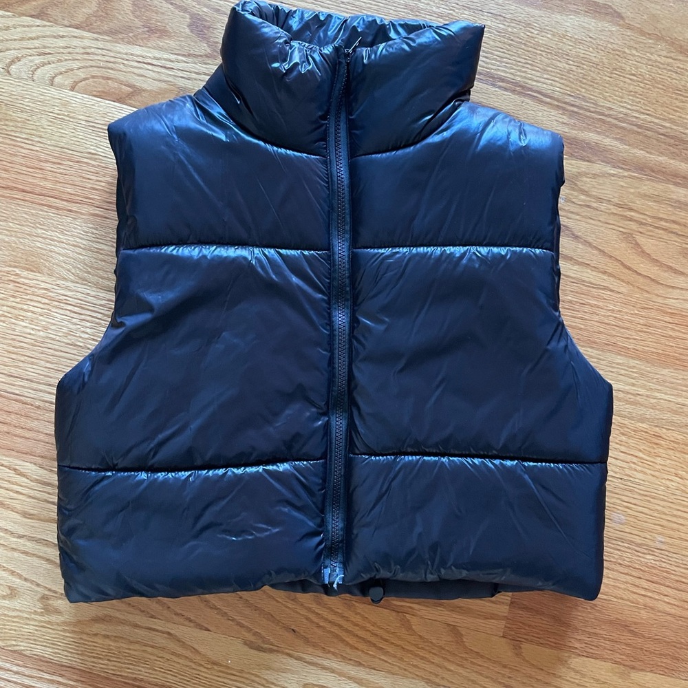 Black crop vest - Size S